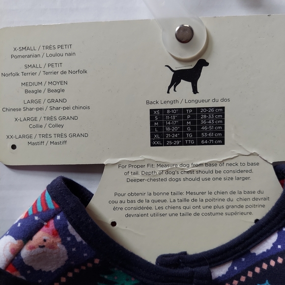 Isaac Mizrahi Christmas Dog Vest - Picture 3 of 4